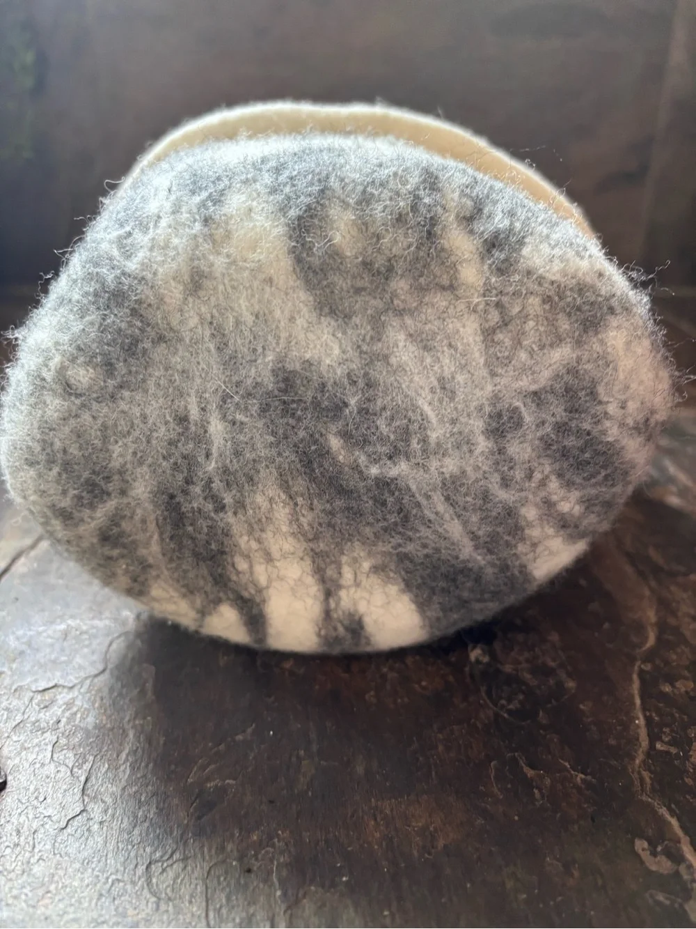 Hand Felted Merino Wool Plant Cozy | Soft Wool Basket | Handmade Home Decor